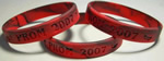 Debossed and Swirled Silicone Bracelet